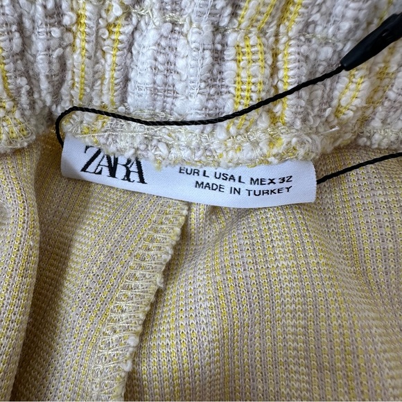 Zara Yellow Knit Shorts - Picture 3 of 7
